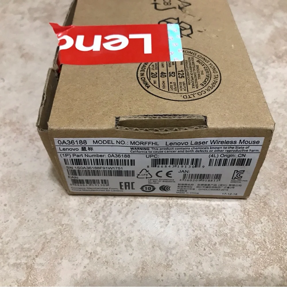 Never Used Lenovo Bluetooth Mouse
